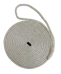 Buccaneer Rope Company 20-12025 5/8 Inch X Ft. White Twisted Nylon Dock Line. Fixed Price $32.49.