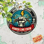 Electrician Brotherhood 8X8 Reusable Aluminum Foil Metal Tin Sign. Fixed Price $9.99.