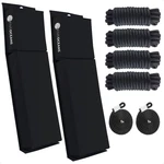 2-PACK Flat Boat Fender Kit, Black 24" X 6-7/8" 2-1/2", Dock Lines 15'. Fixed Price $78.22.