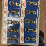 Brass Swivel Bolt Snap Lot Of 10 Peerless # 4415238. Fixed Price $28.00.