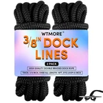 Dock Lines 3/8" X 15' Double Braided Mooring Ropes 2 Pack For Boats. Fixed Price $25.26.