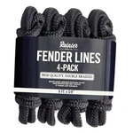 Rainiersupplyco Boat Fender Lines - Bumper Rope Dock 6' X 4 Pack Black. Fixed Price $33.96.