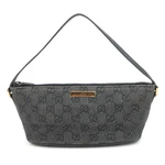 Gucci Boat Gg Denim Handbag Black Gold Hdw 07198 Authentic. Fixed Price $327.75.