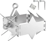 Stainless Steel Boat Anchor 8LB, 12-PRONG Folding Slide Cube Box.... Fixed Price $125.78.