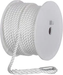 Seachoice Anchor Line Rope, 3-STRAND Twisted, White, Nylon. Fixed Price $85.73.