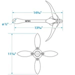 Seachoice Folding Grapnel Boat Anchor, 5.5 Lbs. 50-41010. Fixed Price $54.71.