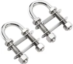 Pack 1/2" Dia Stainless Steel Boat Stern Bow Eye Tie Down U Bolt 4-1/4" Length. Fixed Price $19.99.